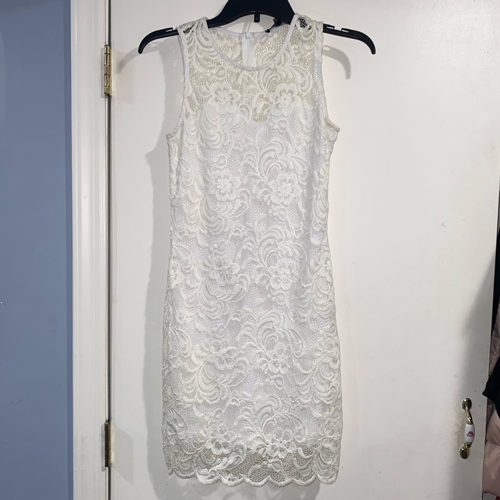 Lace White Dress